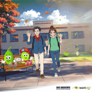 MintiCity dijital almanca öğrenim platformunun karakterleri